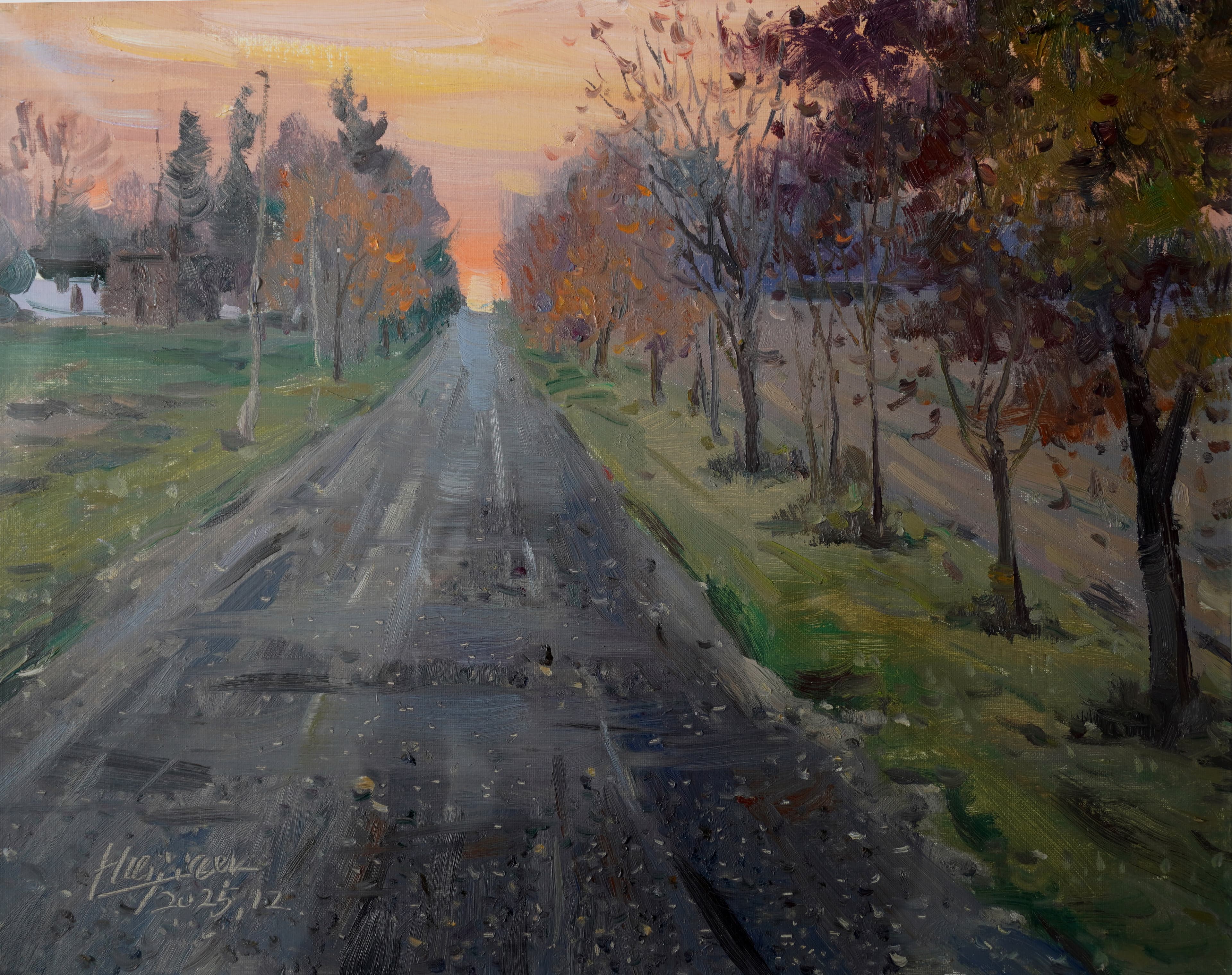 Afterglow — oil painting