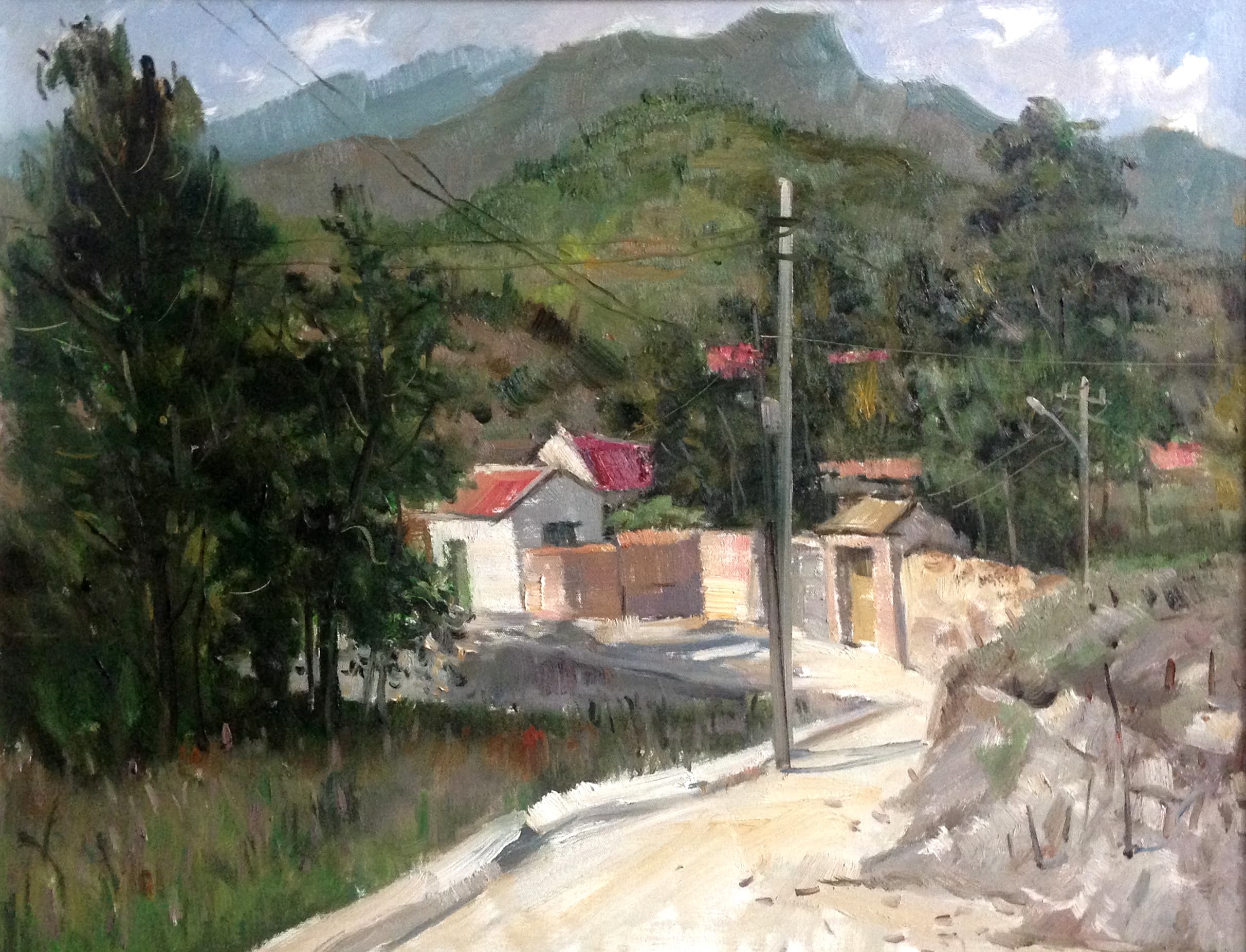 Midsummer noon — oil painting